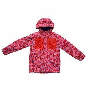 Hanna Andersson Down Filled Parka with tulip pattern